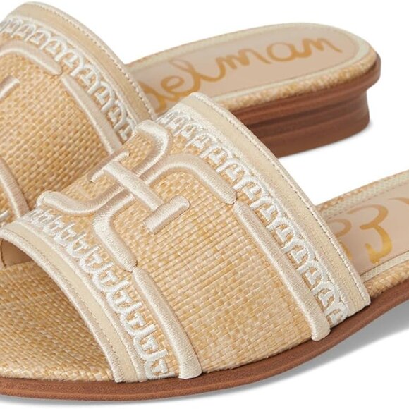 Women's Woven Slide Sandals Natural Multi Size 8 Comfort Boho Summer Shoes - Picture 1 of 7